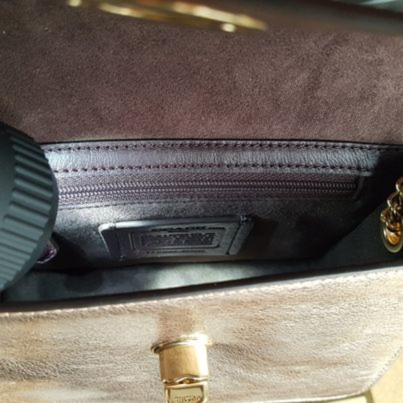 NWT Coach Rose Gold Evening Purse - Picture 8 of 11